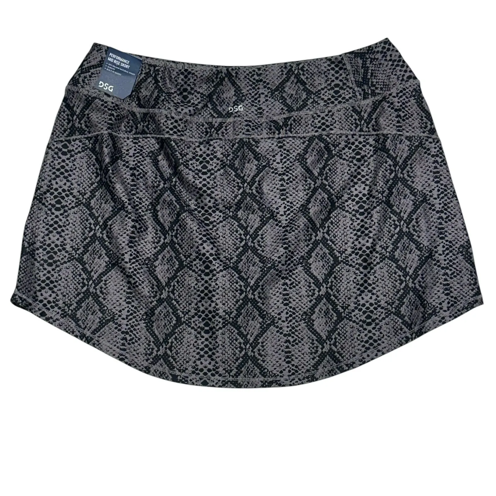 DSG High Performance TENNIS PICKLEBALL GOLF SKORT Snakeskin Purple‎ Black XL - Image 2