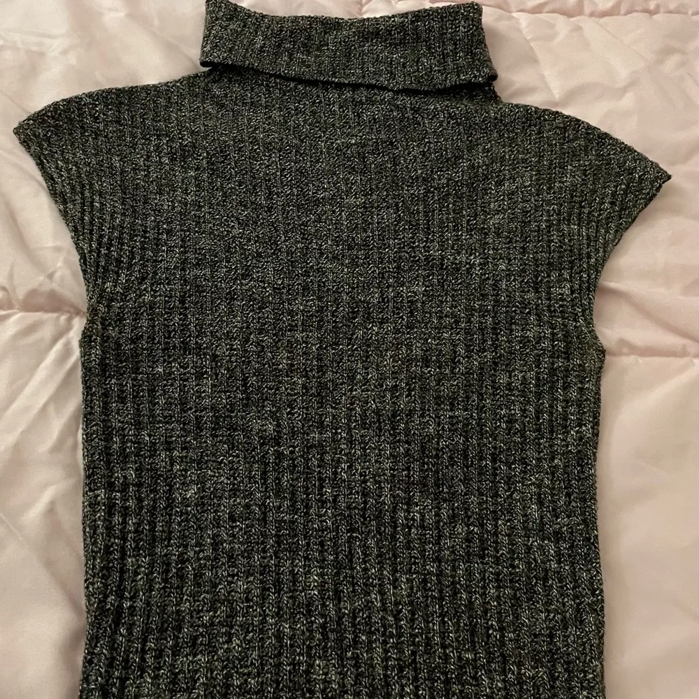 Max Studio cap sleeves cowl neck ribbed brown midi sweater dress, size XS spring - Image 6