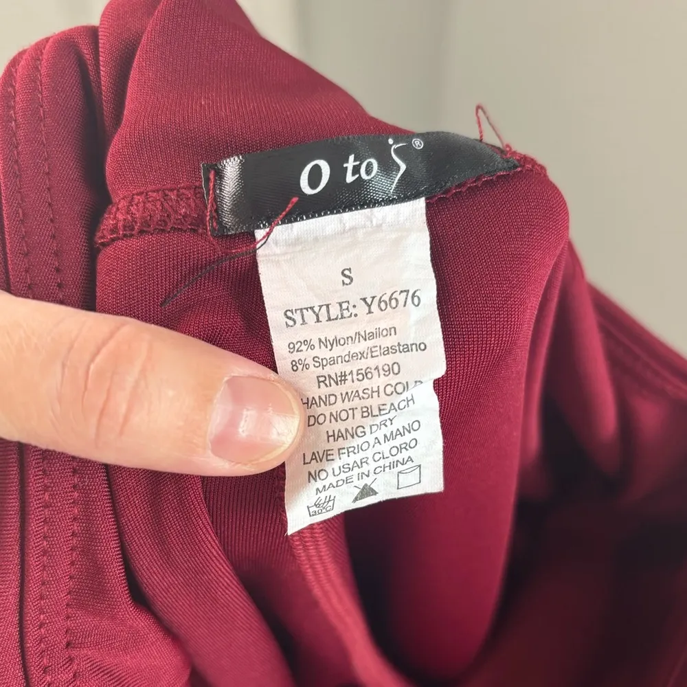 0 to 5 Red Athletic Leggings Size Small - Image 6