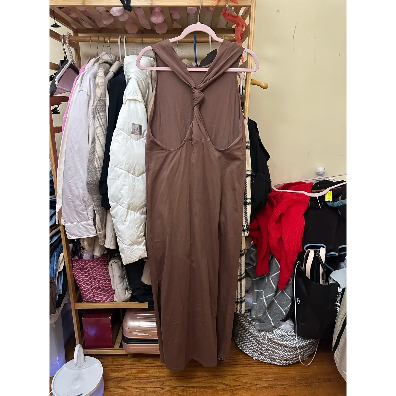 Lou Lou Studio Backless Dress Size Small Wood Brown Size M - Image 13