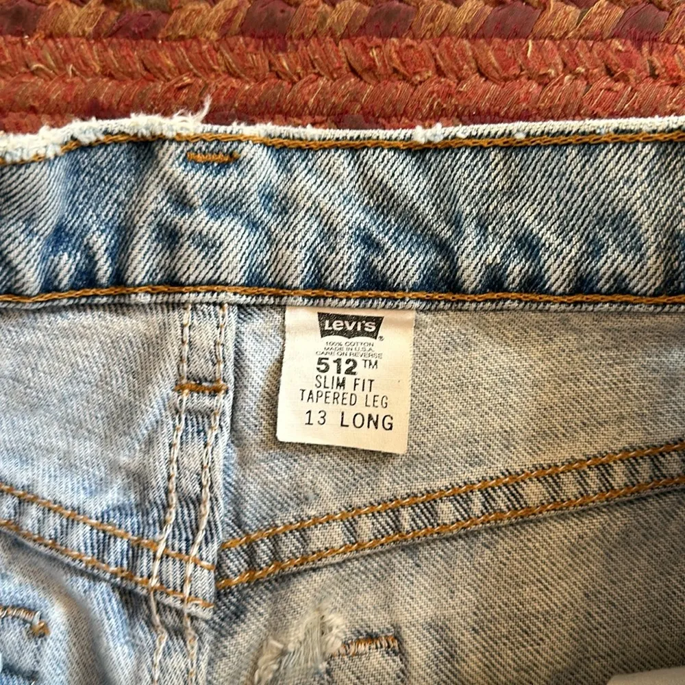 RARE VINTAGE 512 LEVIS LIGHT WASH SLIM FIT TAPERED LEG JEANS - Image 3