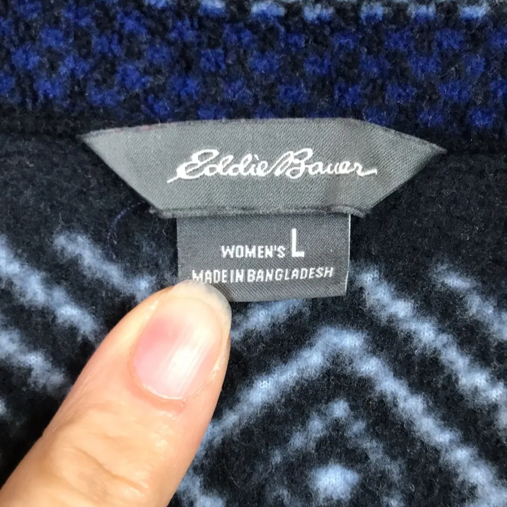 Women’s Fleece Striped Patterned Quarter Zip-Up Sweatshirt - Image 8