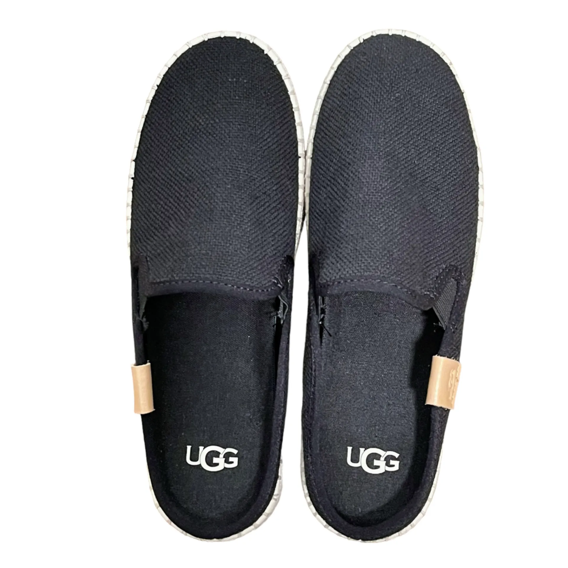 UGG Women’s Black Delu Slide Espadrille Breathable Flat Slip On EU 37 US 6 - Image 7