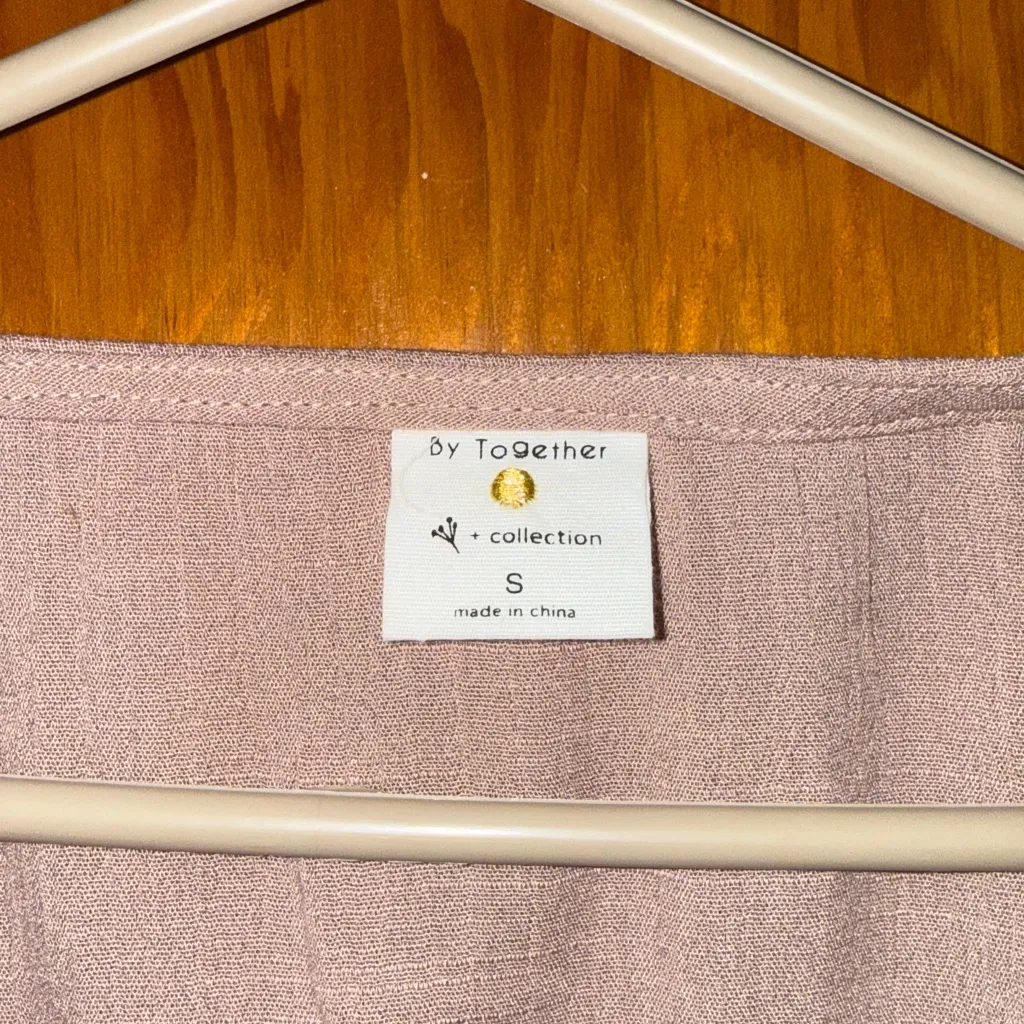 By Together  Mauve Embroidered Blouse - Image 2