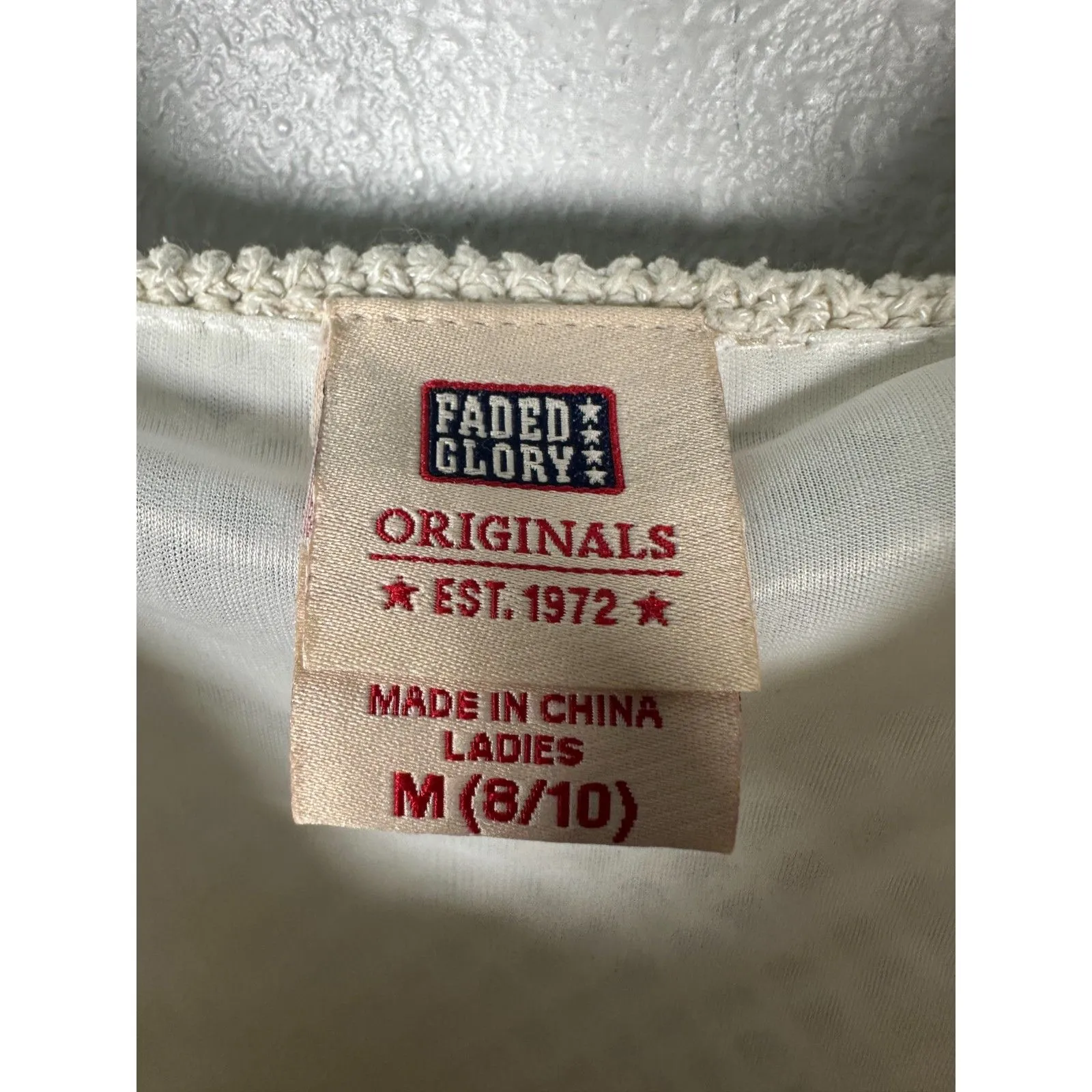 Vintage Y2K Cream Silk Blend Crochet Tie Bust Babydoll Tank Size Medium 8 - 10 - Image 5