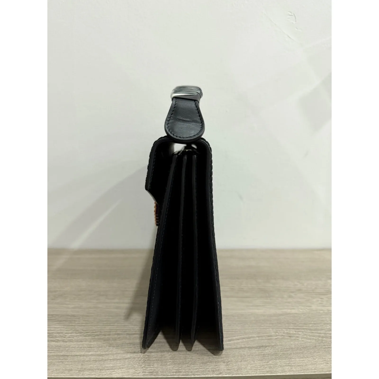 Les Petits Joueurs Pixie Lolita Leather & Velvet Top Handle Bag Black - Image 6