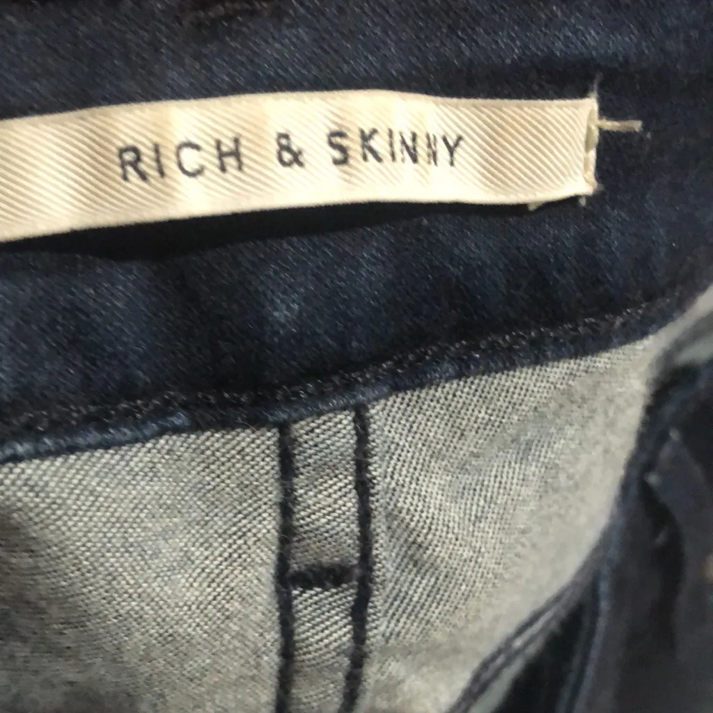 Rich and skinny dark wash flare jeans - Image 8