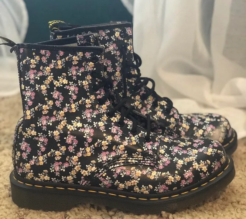 Dr. Martens Floral Doc Marten Boots - Image 2