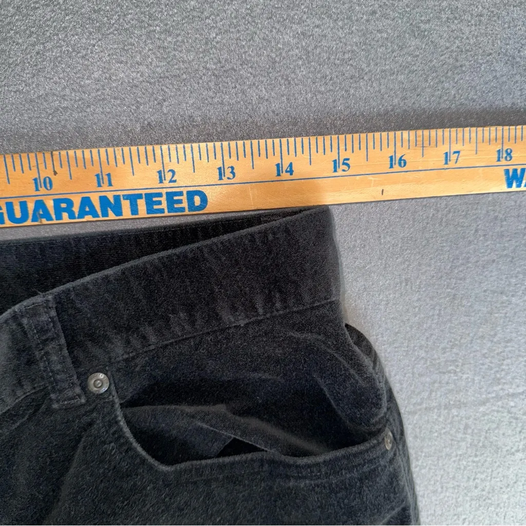 Jones New York Sport Black Cotton 1% spandex Velvet feel Pants size‎ 8 - Image 4