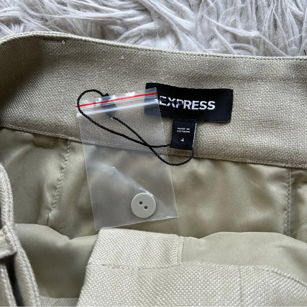 NWOT express green belted cargo utility mini skirt - Image 9