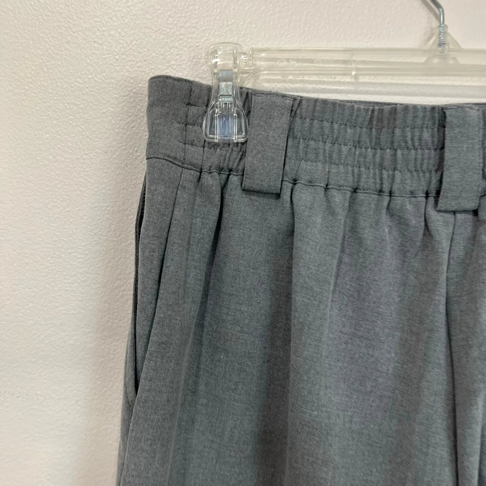 Rachel Zoe Cropped Wide Leg Trousers Size 6 Gray Stretch Work Pant - Image 7
