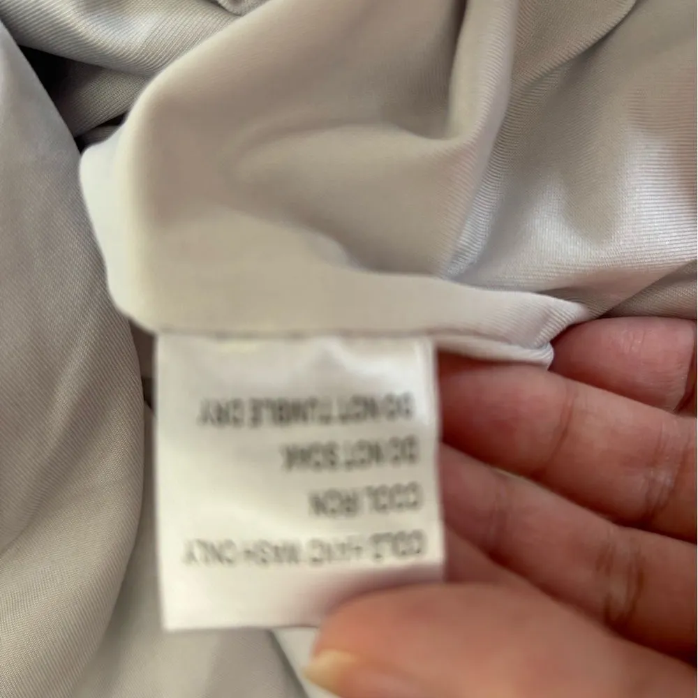 Princess Polly blue floral strapless Oscar dress size 8 - Image 3