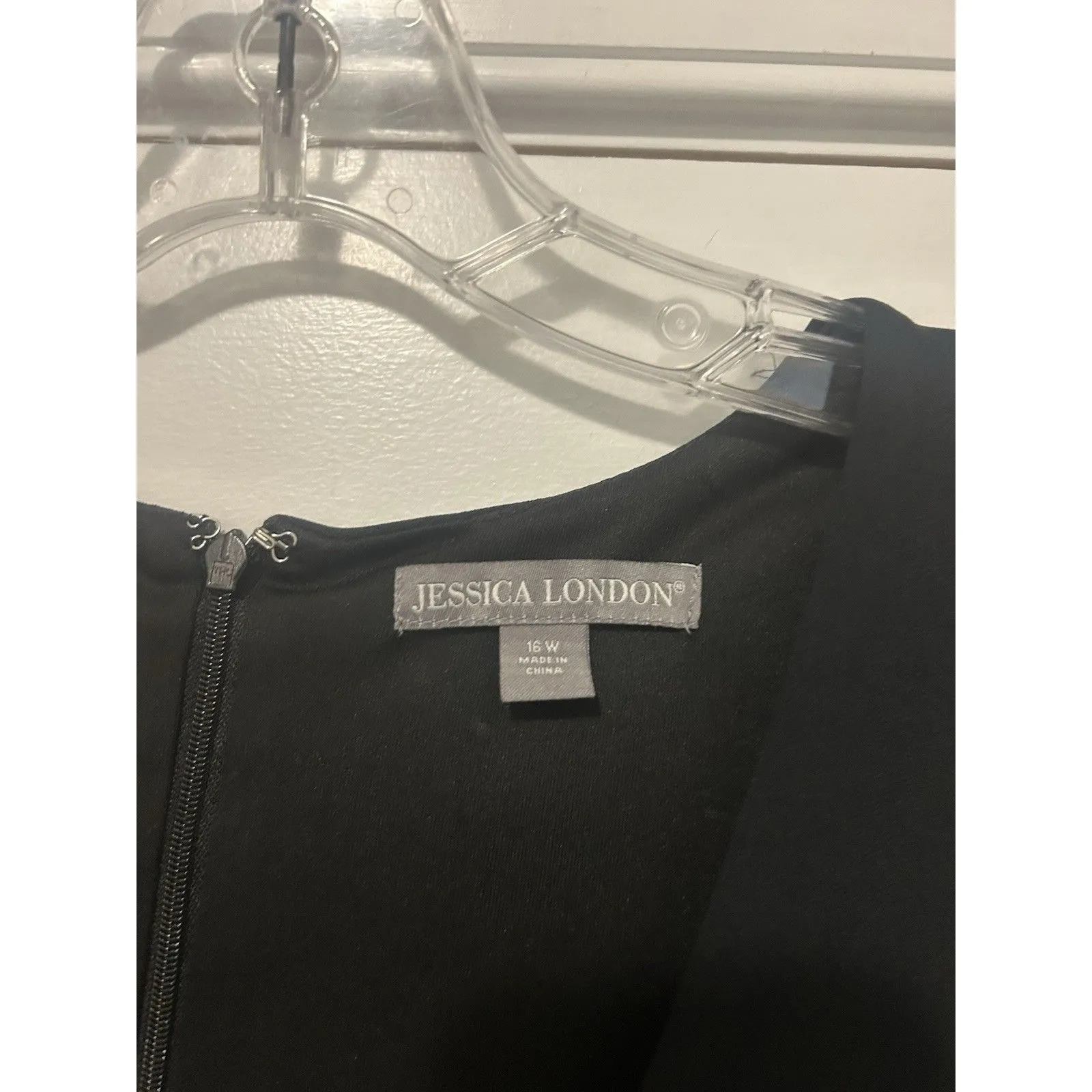 Jessica London Sleeveless Black Dress Women Size 16W Office Modest Cocktail LBD - Image 2