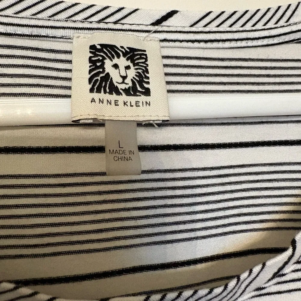Anne Klein Cream and black Stripes - Image 2