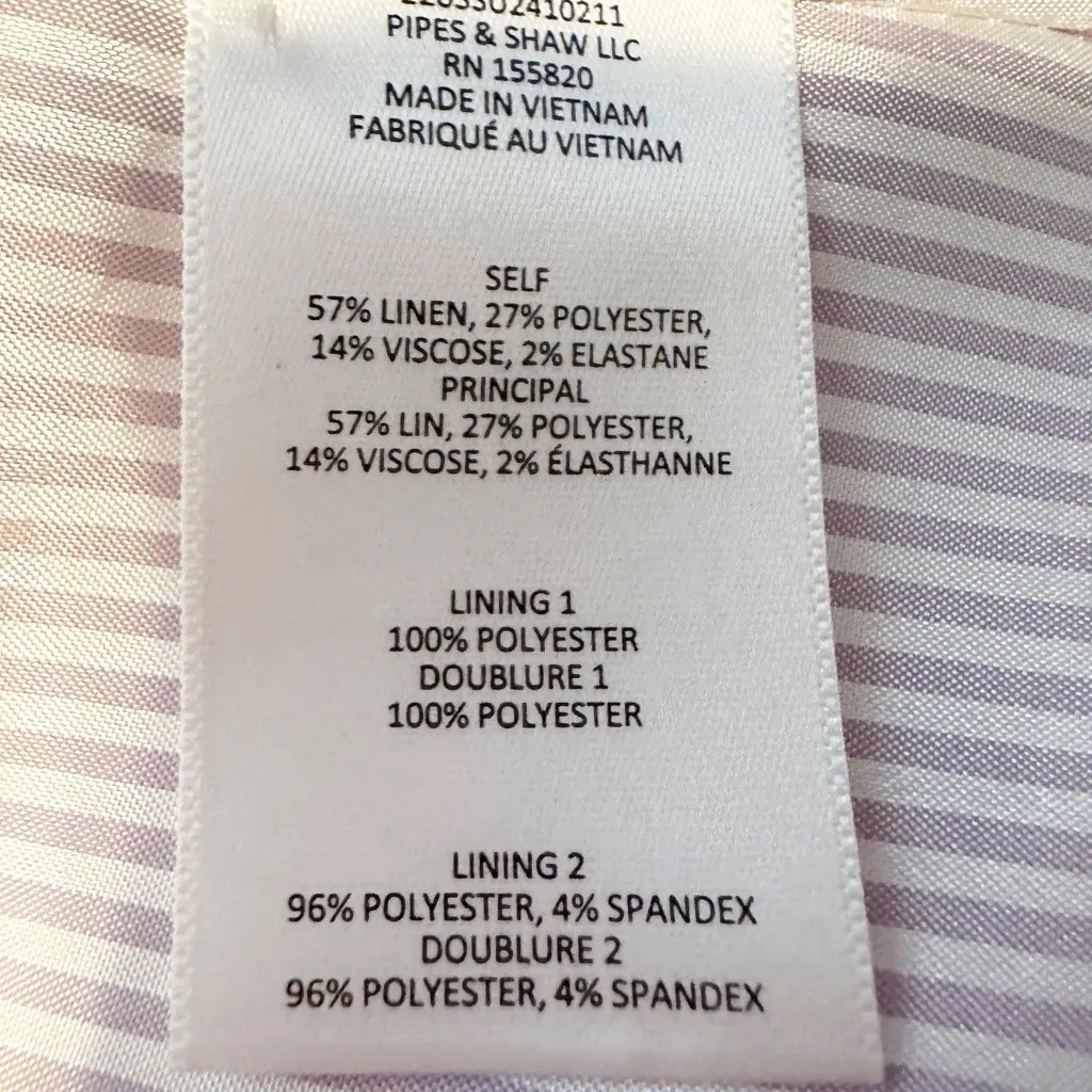 Veronica Beard Aaliyah Dickey Blazer Heathered Orchid Pink Linen Size 2 NWOT - Image 9