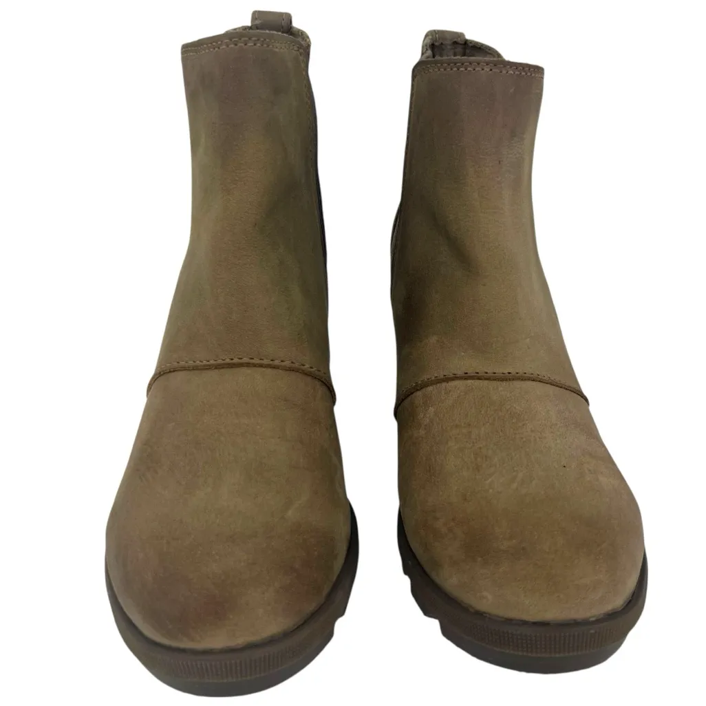 SOREL Joan‎ of Arctic Wedge II Chelsea Boot in Khaki Tan NL3022-240 - Image 3
