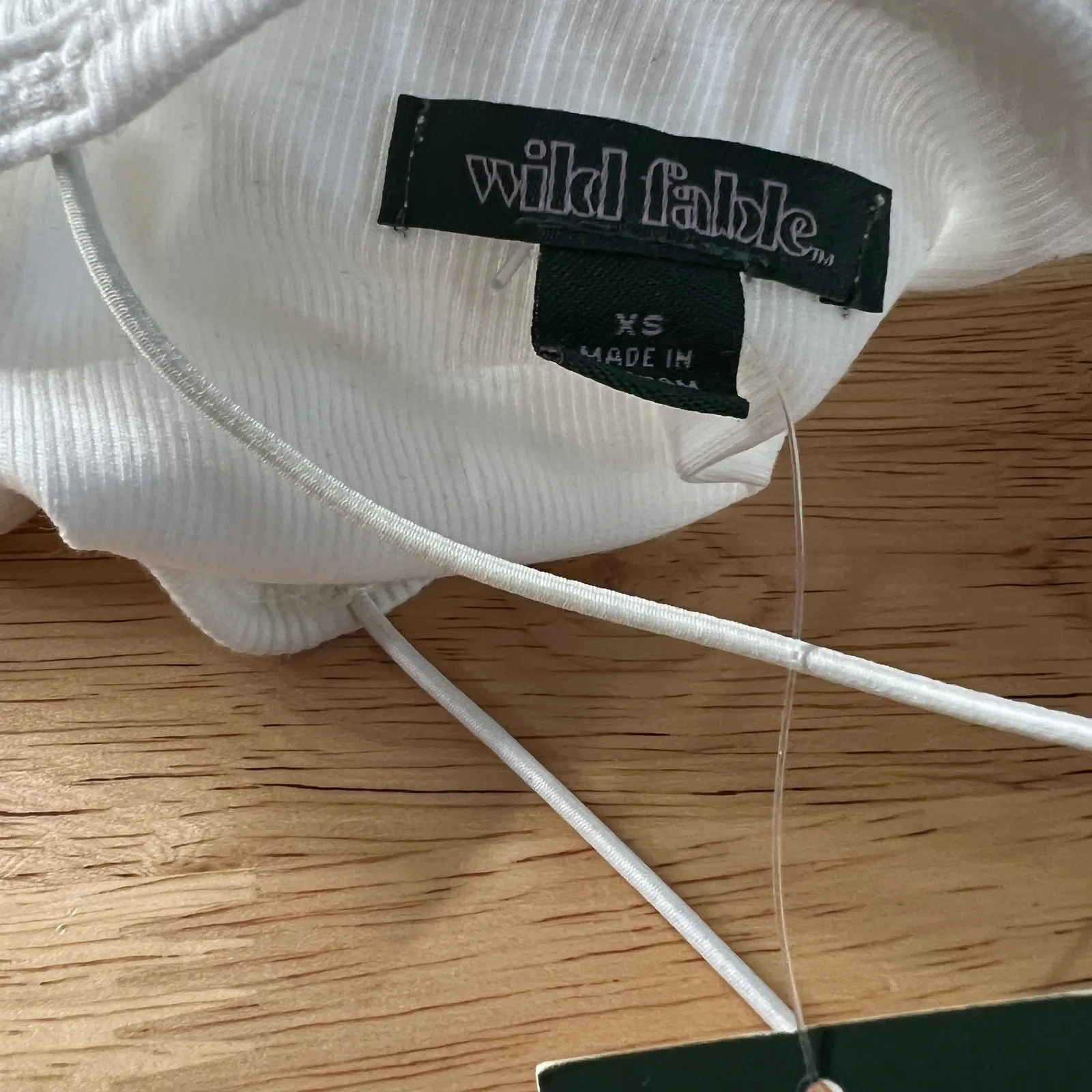 Wild Fable Women's White Spaghetti Strap Bodysuit - Size XS - NWT - Image 2