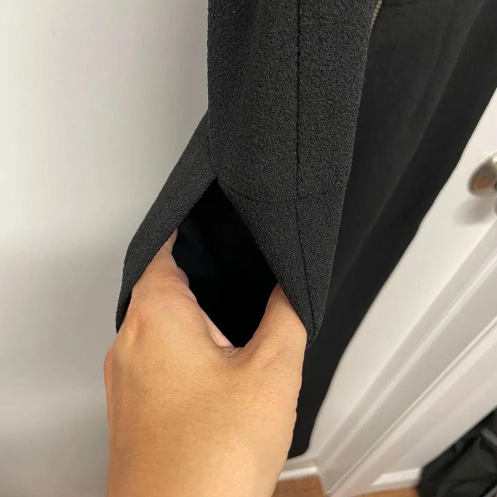 BCBGeneration Solid Black One Shoulder Crepe Fitted Jumpsuit Size 2 XS Cocktail - Image 5