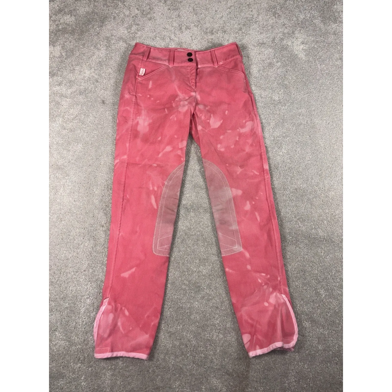 the tailored sportsman english riding pants pink tie dye Size 24 - Image 2