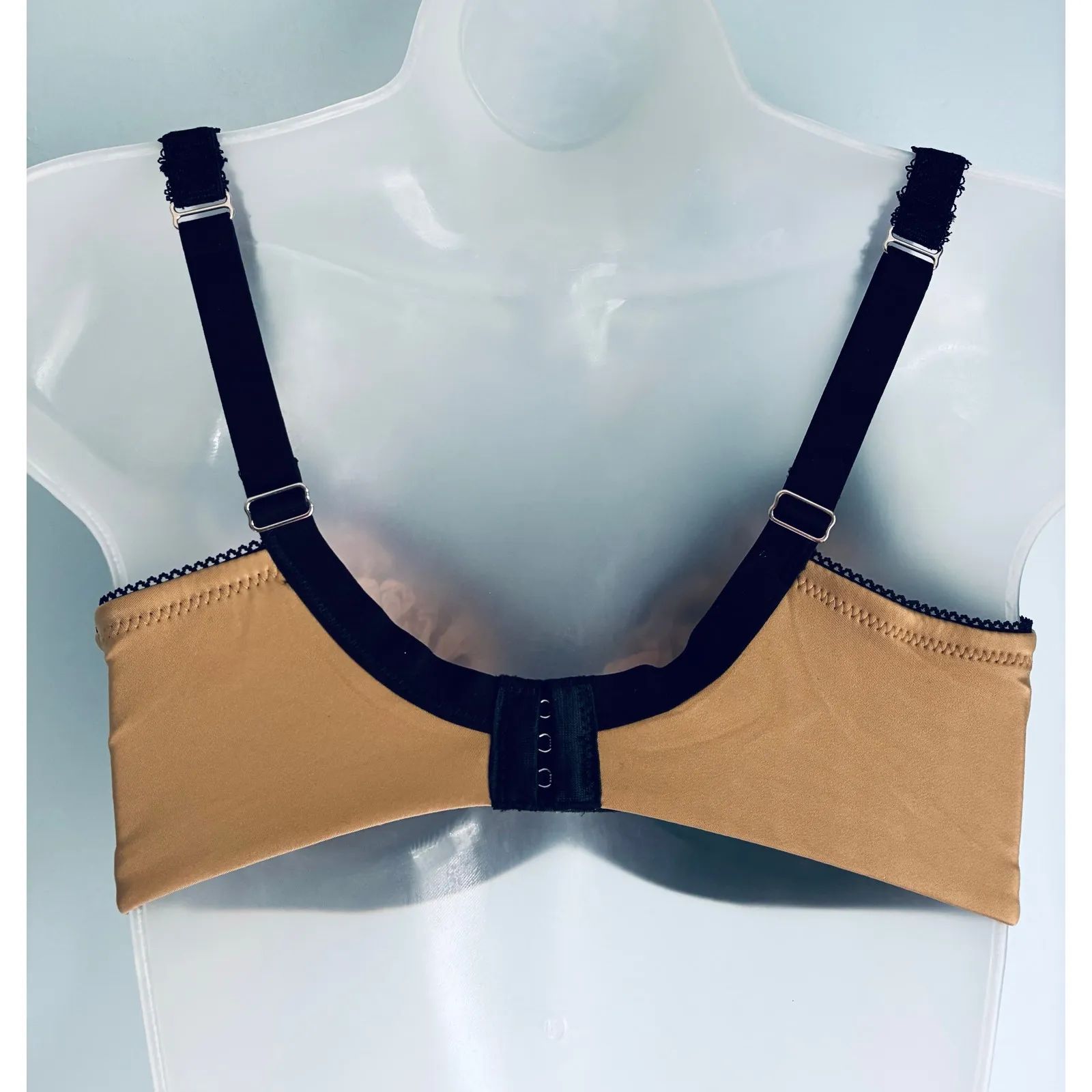 Nursing Bra Flex Wire Beige With Black Lace 38E Cake Maternity Tan Size 38 E / DD - Image 7