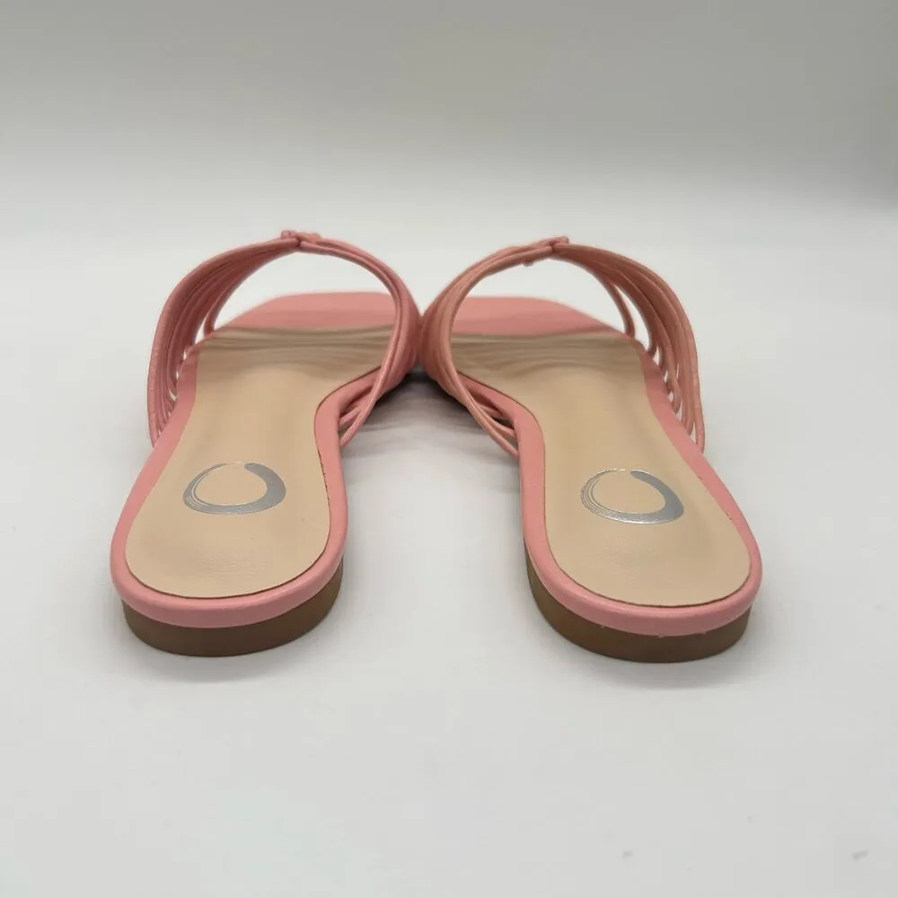 Journee Collection Sandals Womens 6 Pink‎ Addora Slides Sandals NEW - Image 5