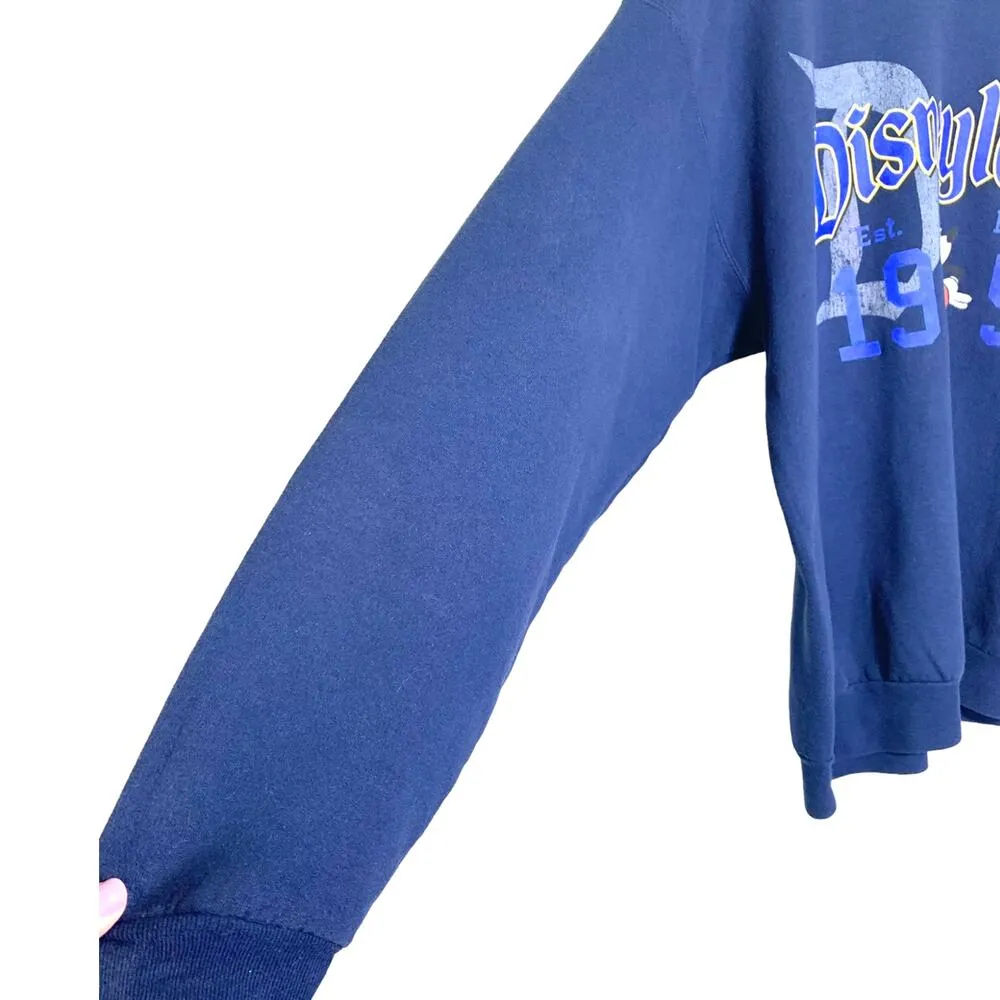 Disney x Hanes Disneyland Resort Established 1955 Mickey Sweatshirt Navy Large - Image 4