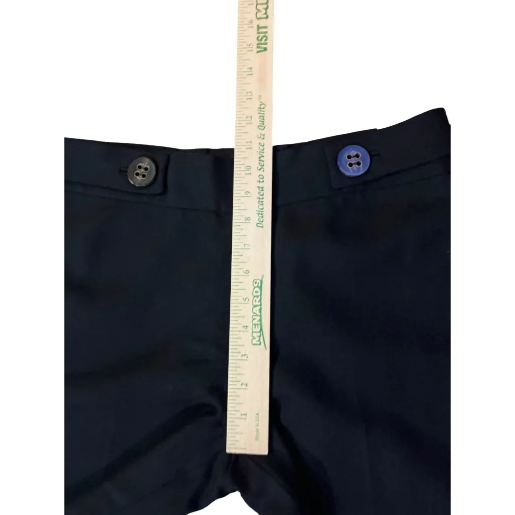 Tory Burch Pants Womens 8 Used Black Wool Lined Wide Leg Career Classic - Image 11