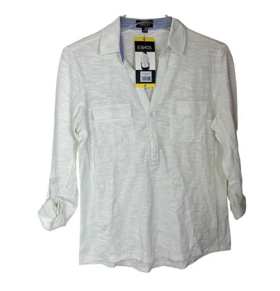 Jones New York Women's Color Ivory Size Small New Sku 2372 - Image 14