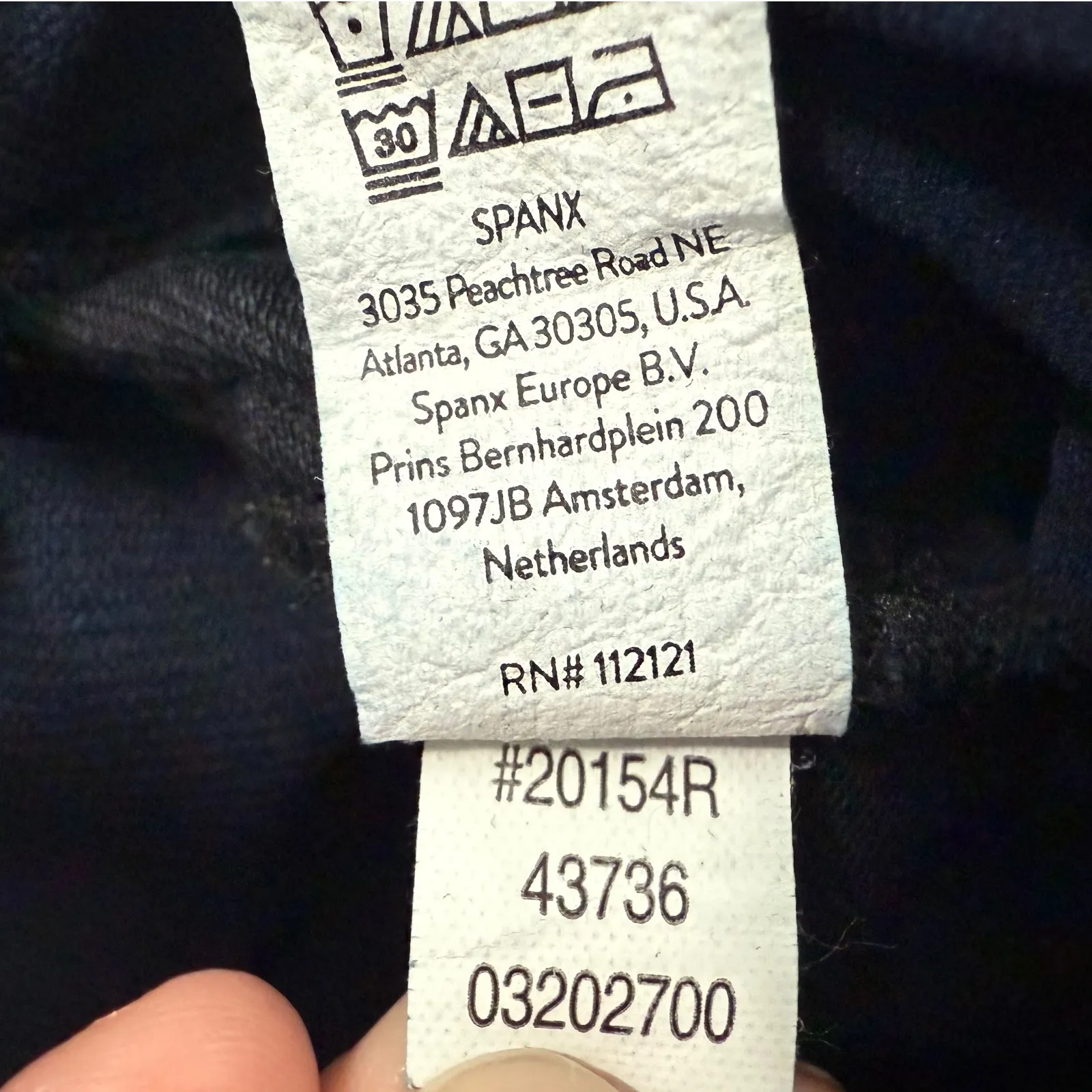 SPANX Mama Maternity Jean-ish Ankle Leggings Jeans Dark Wash Pants Size L - Image 6