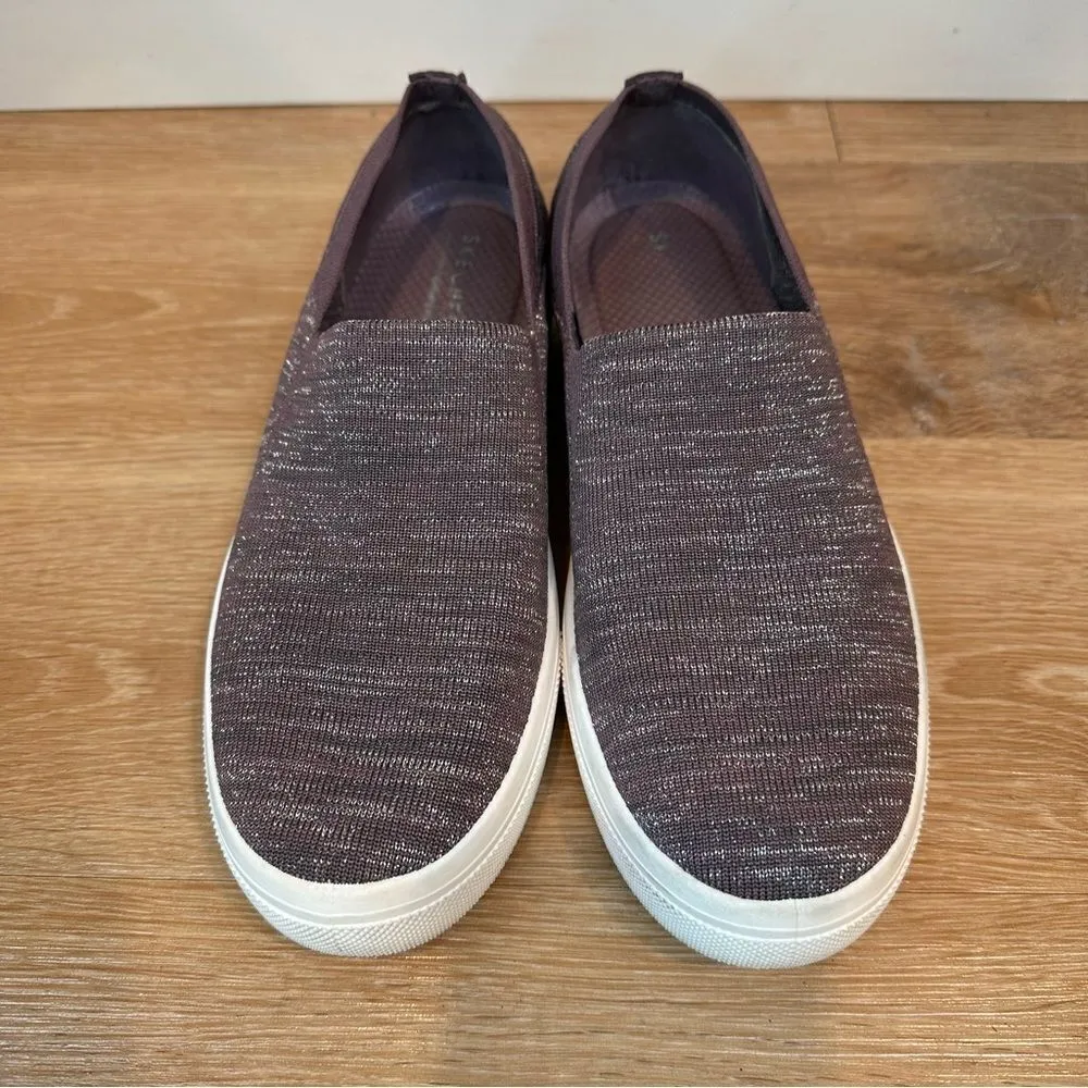 Skechers Women’s Poppy Cloud Dust Purple Glitters Shoes - Image 5