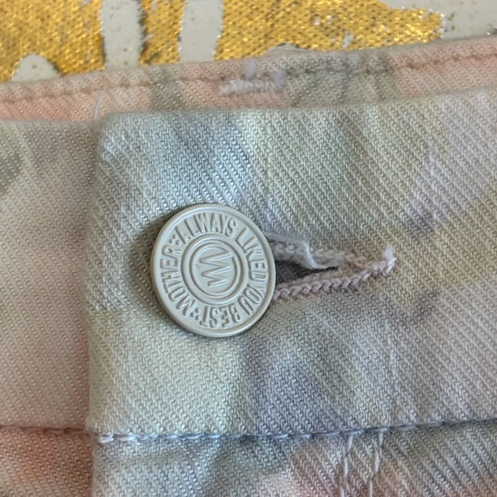 Mother Size 27 The Looker Ankle Fray Jeans in So Far Gone Floral Red - Image 6