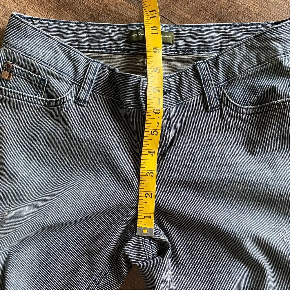 Eddie Bauer Pants Indigo Stripe Lightly Distressed 2 Petite Outdoors - Image 11