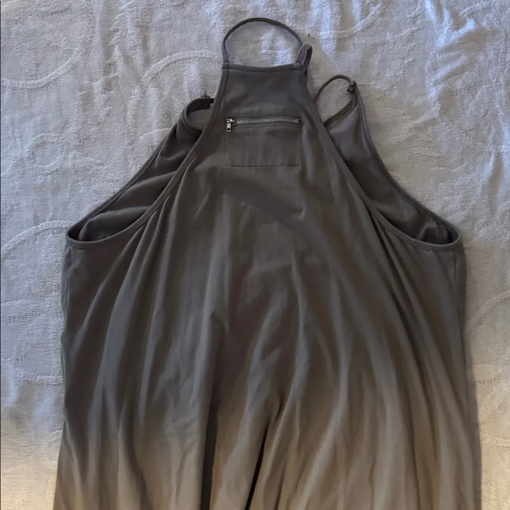 Taupe Jumpsuit Tan Size L - Image 3