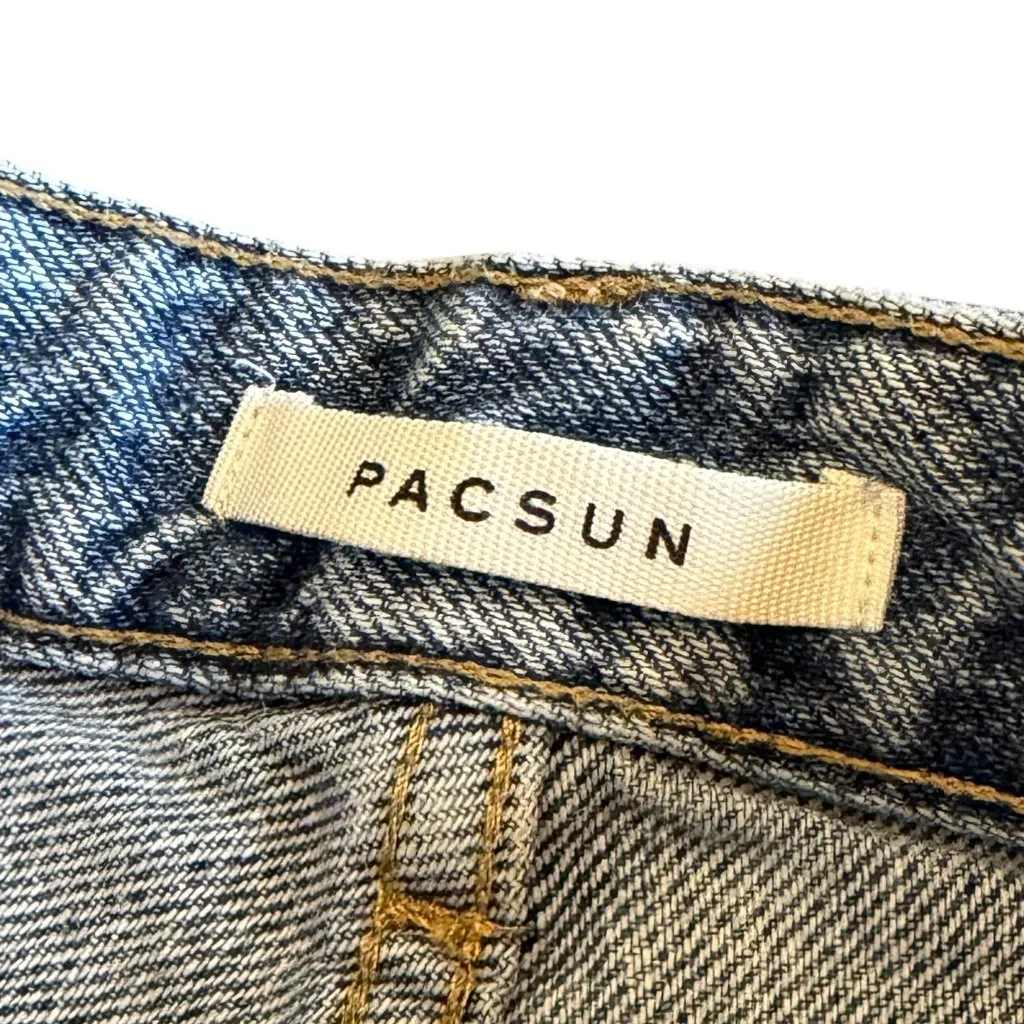 Pacsun 90's Boyfriend Denim Jean Shorts Light Cutoff Distressed Size 28 Women's - Image 13
