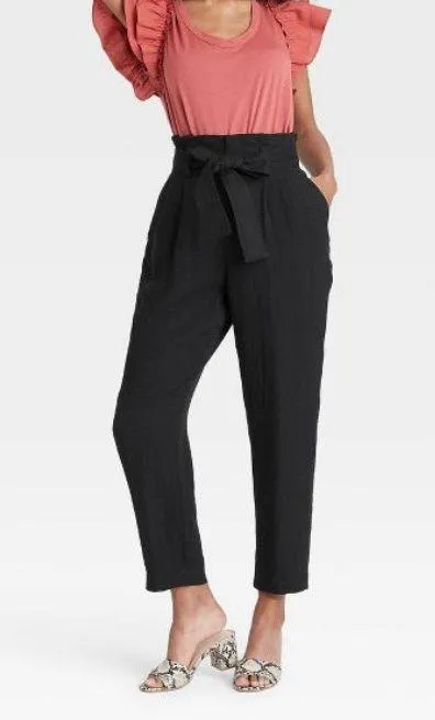 Target Black Paper Bag Pants - Image 2