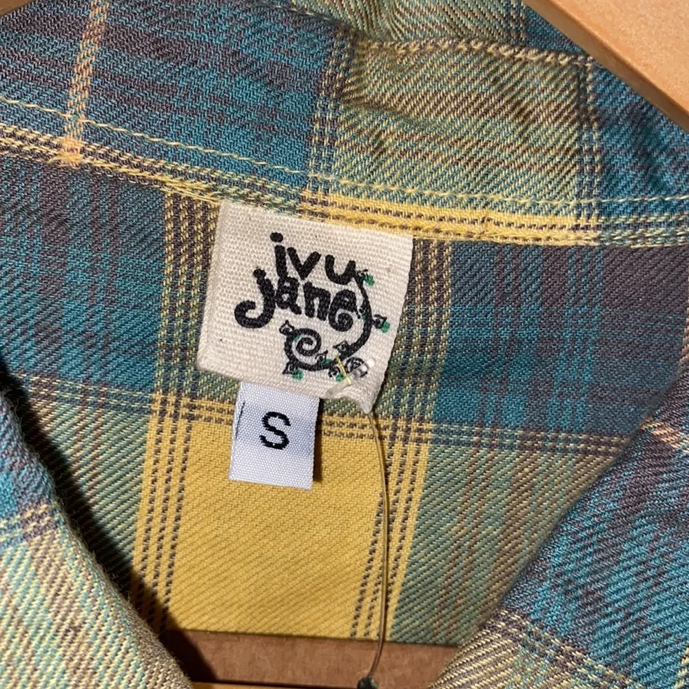 Ivy Jane flannel shirt snap button down soft NEW small oversized long sleeve NWT - Image 9