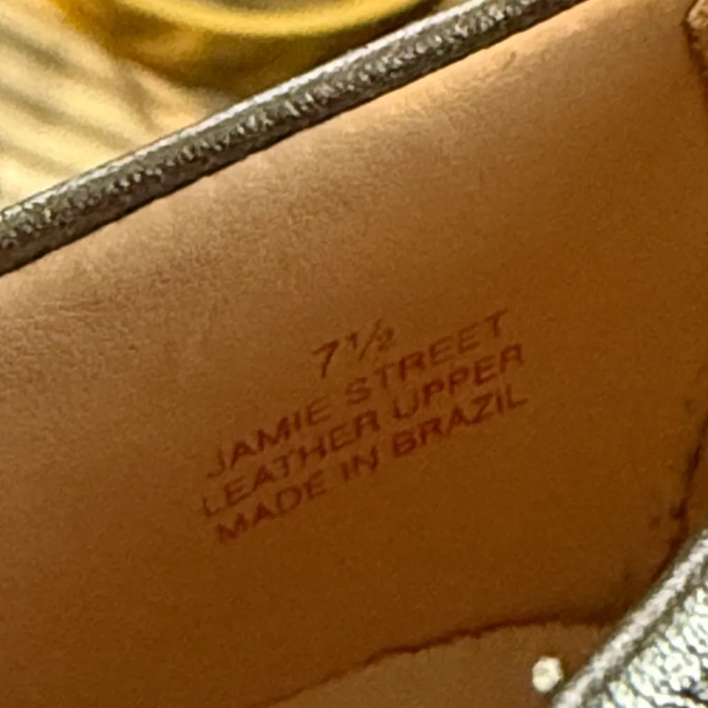 NEW Marc Joseph Jamie Street Silver Metallic Leather Loafers Size 7.5 A26 - Image 10