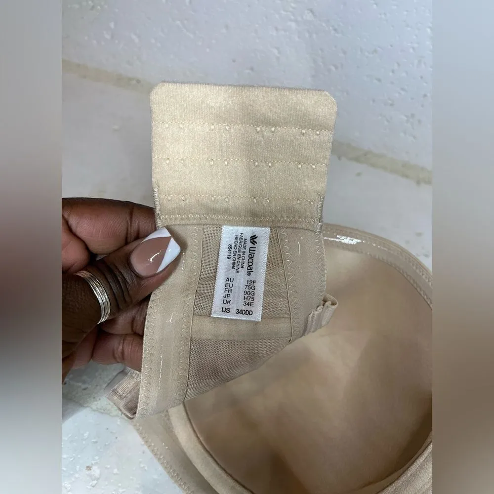 Wacoal Red Carpet Strapless sand/nude Underwire Bra 34 DDD - Image 8