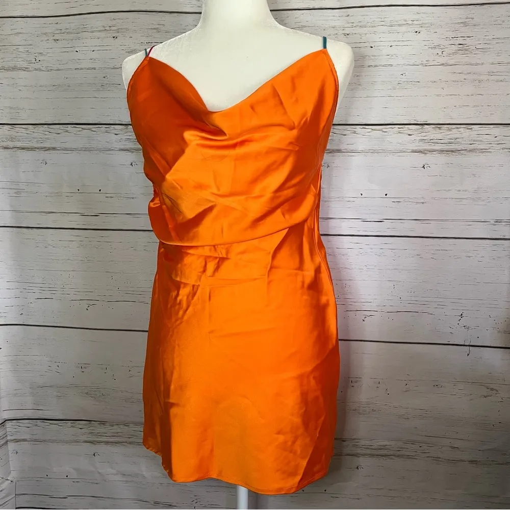 White Fox Boutique White Fox satin minidress - Image 4