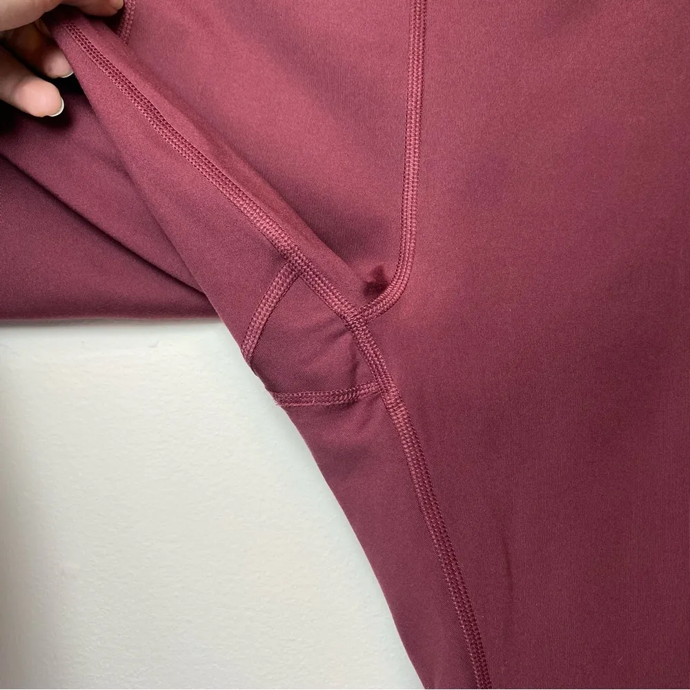 Girlfriend Collective | Compressive High-Rise 23 3/4” Leggings Mulberry Medium - Image 9