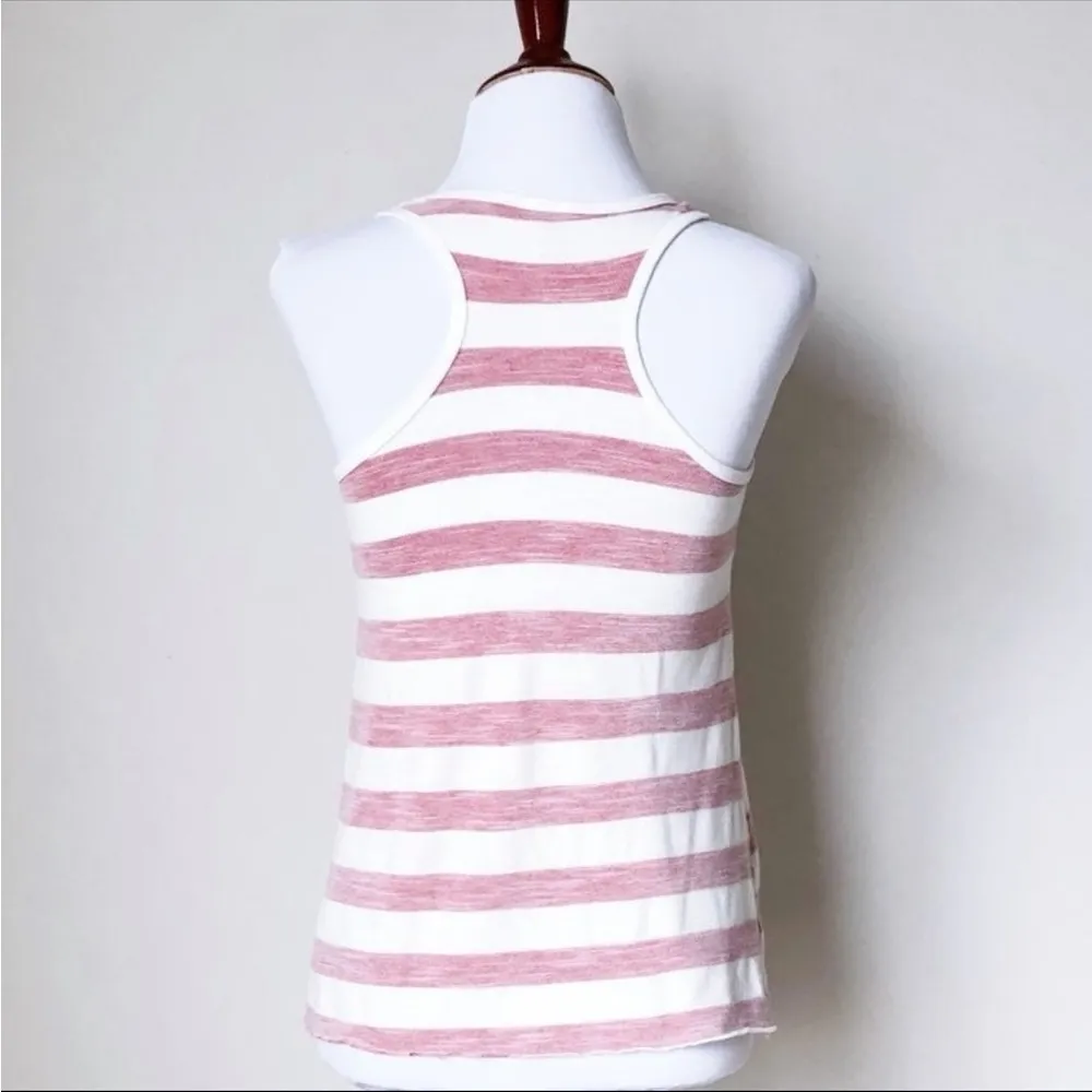 Made in America Striped Tank Top Sleeveless Small Casual Soft Graphic - Image 3