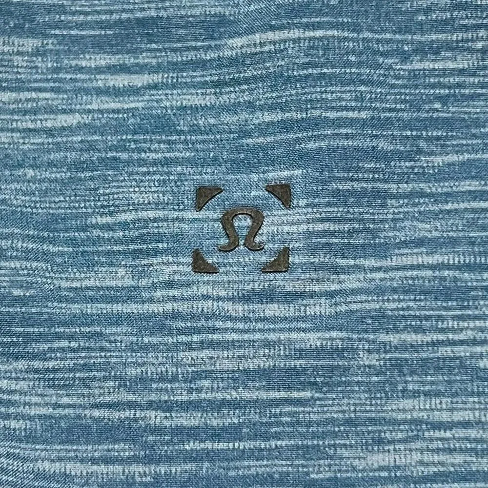 ★ Lululemon Light Blue Pace Breaker Athletic Shorts w Subtle Heathered Pattern ★ - Image 3