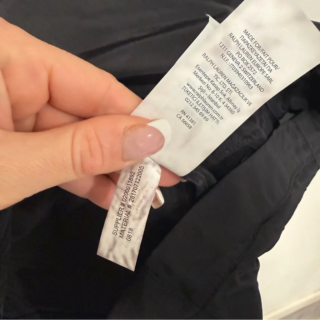 Polo Golf Ralph Lauren Water Repellant Golf Jacket Black Nylon Women’s XS - Image 6