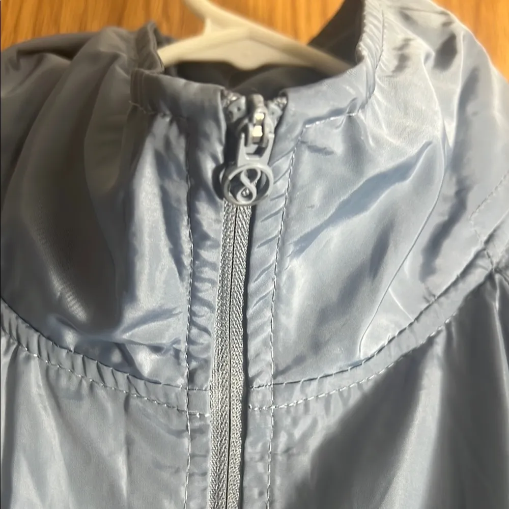 Layer 8 Gray Varsity Jacket with Athletic Style - Image 3