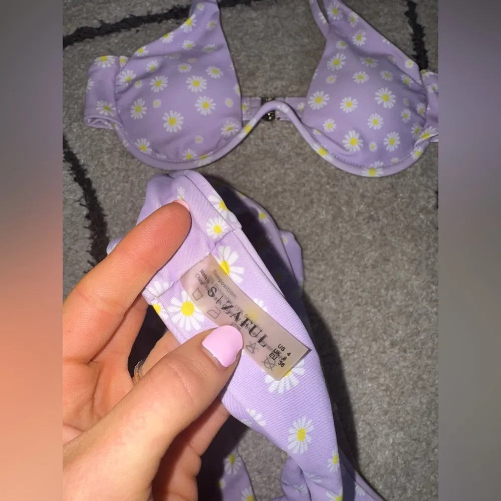 Zaful Floral Daisy Bikini Set - Image 3