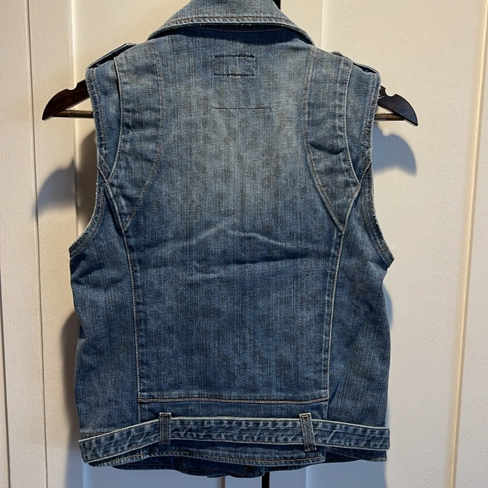 Current Elliott The Sleeveless Moto Biker Vest Size 2 (Med) - Image 2