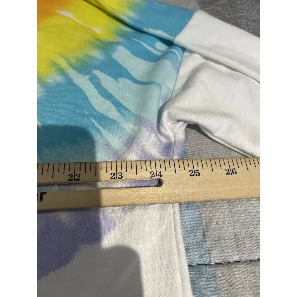 Crown & Ivy womens XL tie dye round hem long sleeve shirt NWT - Image 5