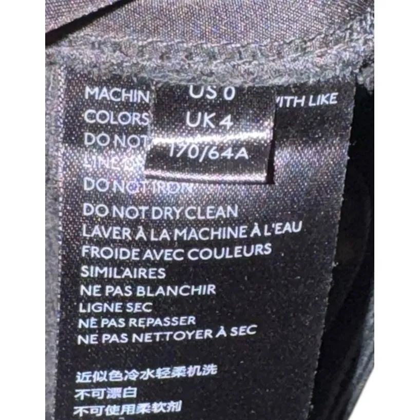 Anthropologie Women's Pants Scallop Eyelet Hem Crop Faux Leather Black Size 0 - Image 10