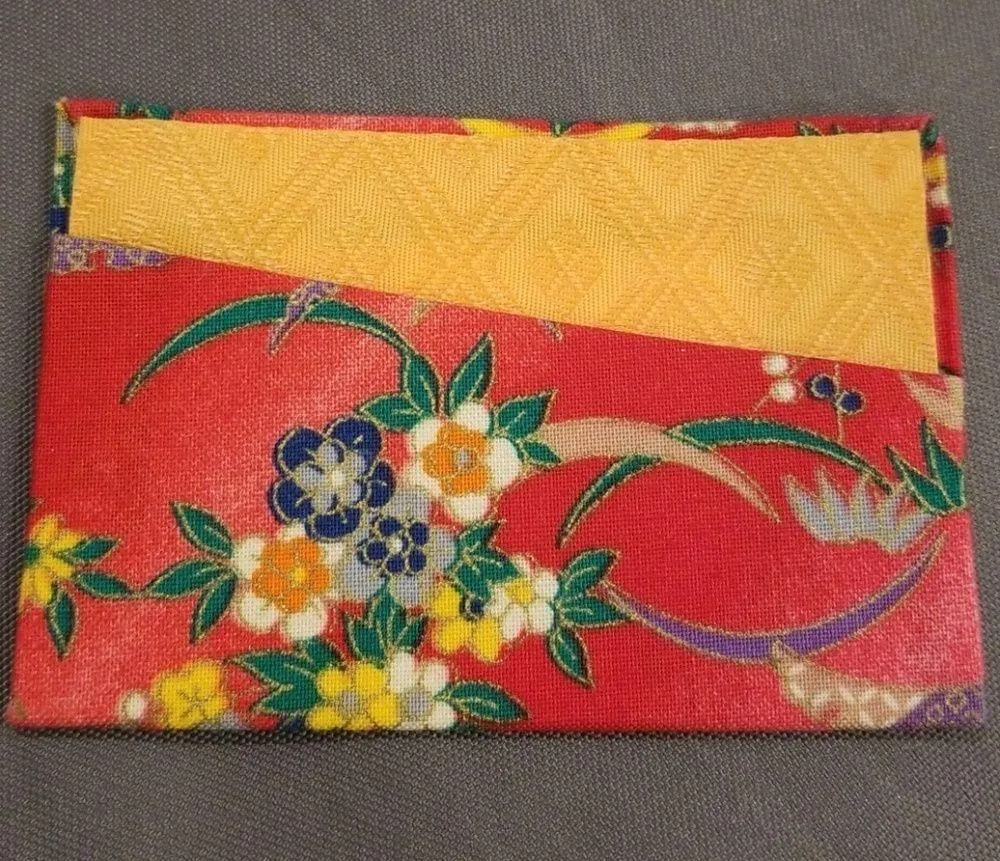 Japanese Floral Card Wallet - Image 2
