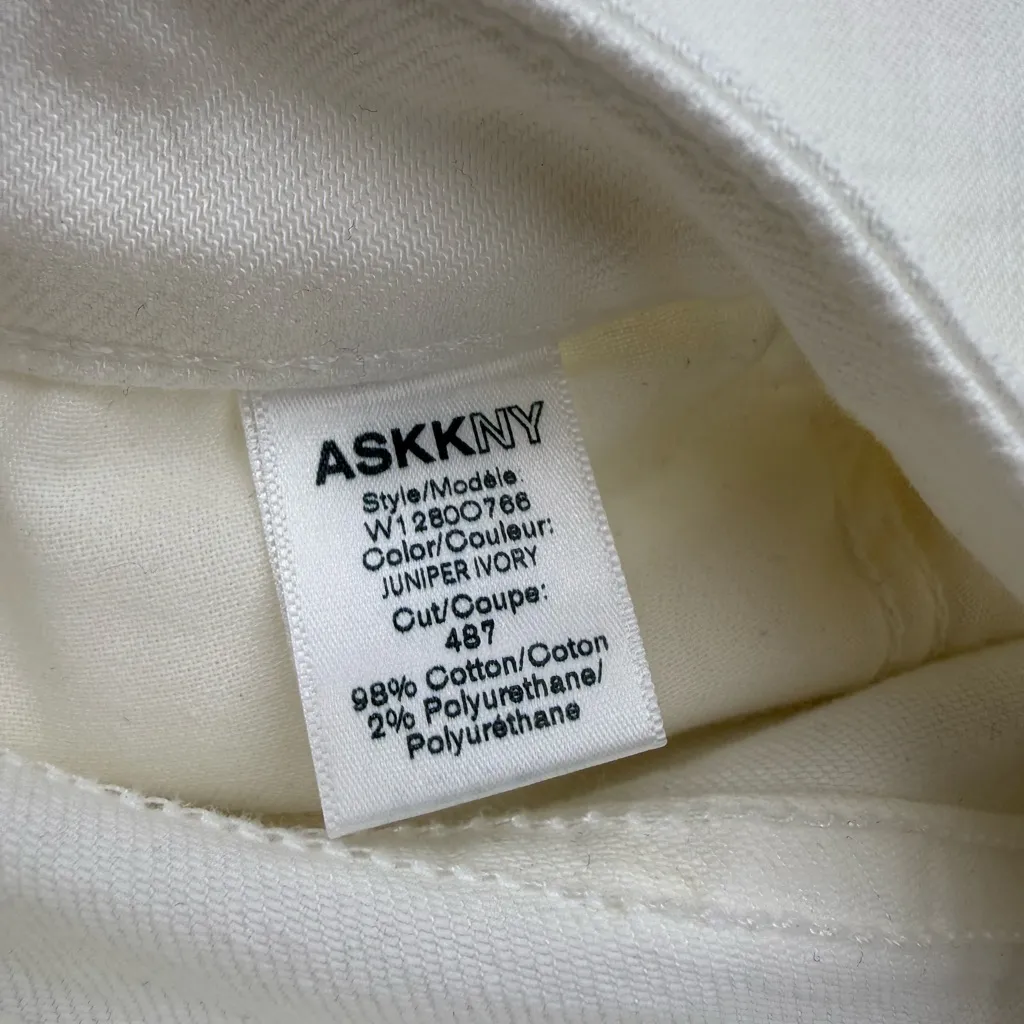 ASKK NY Juniper Wide Leg Jeans White Size 29 - Image 8